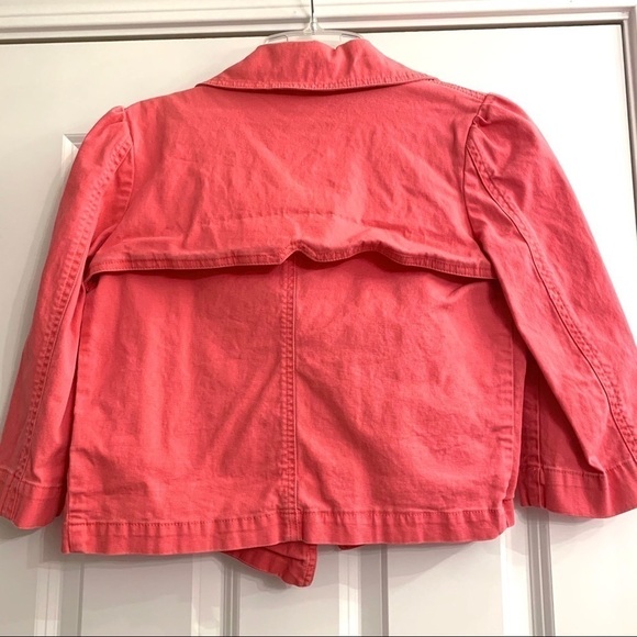 Personal Identity Coral Jacket Double Breasted Blazer 3/4 Length Sleeve sz Small - Picture 7 of 9